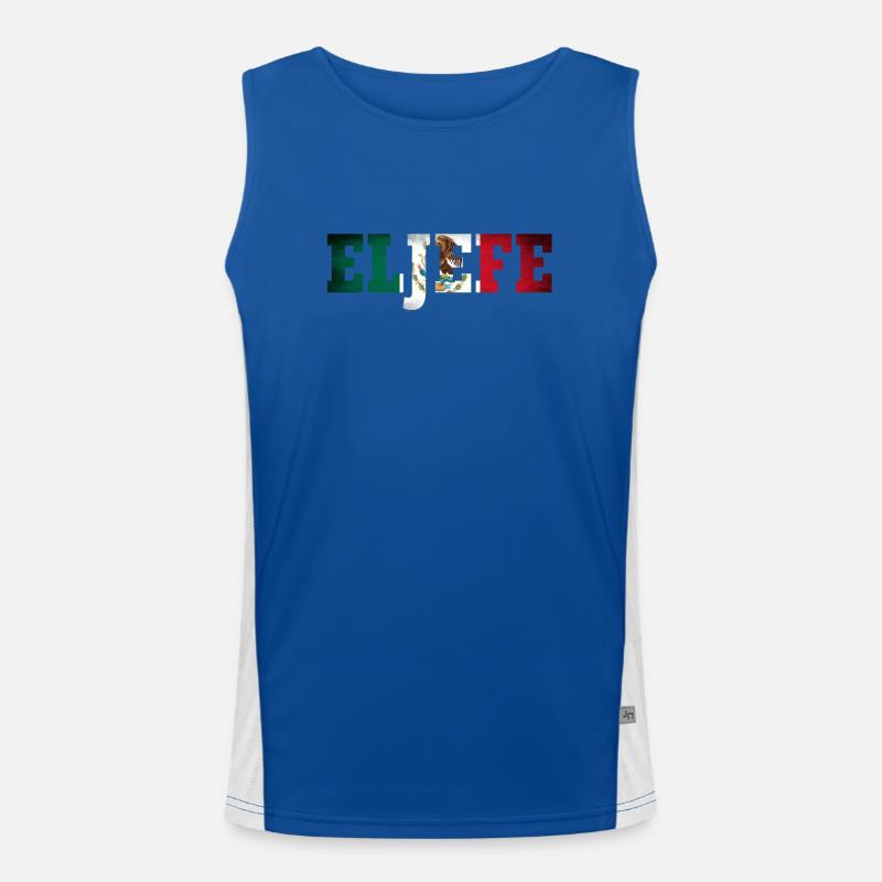 Boss Chef Babo Mexiko mexikanisch Geschenk Funktionelles Kontrast-Tank Top für Männer 