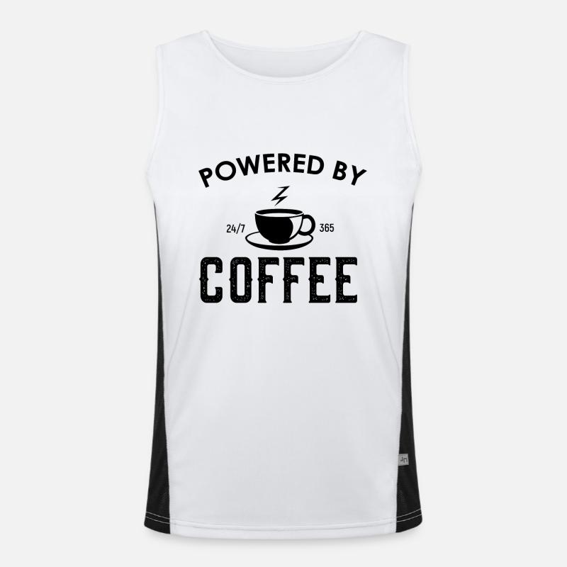 coffee Men's Functional Contrast Tank Top 