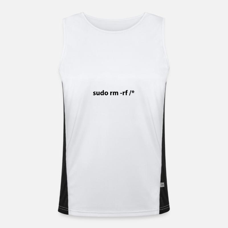 sudo rm -rf / * Funktionelles Kontrast-Tank Top für Männer 