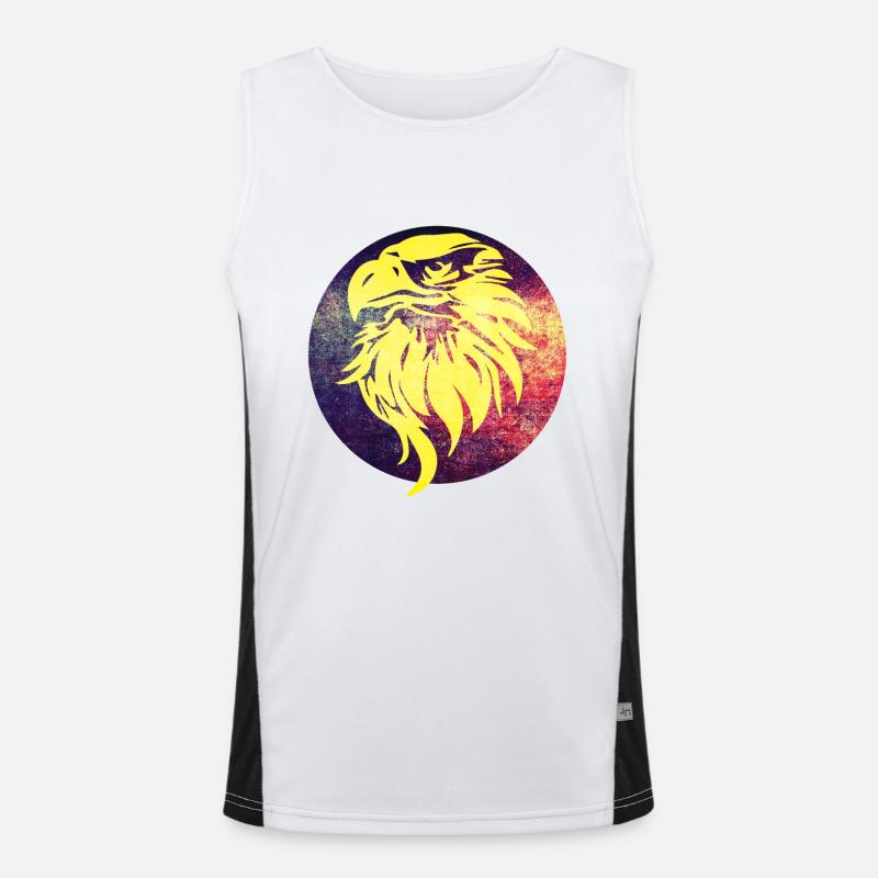 eagle head Men's Functional Contrast Tank Top 