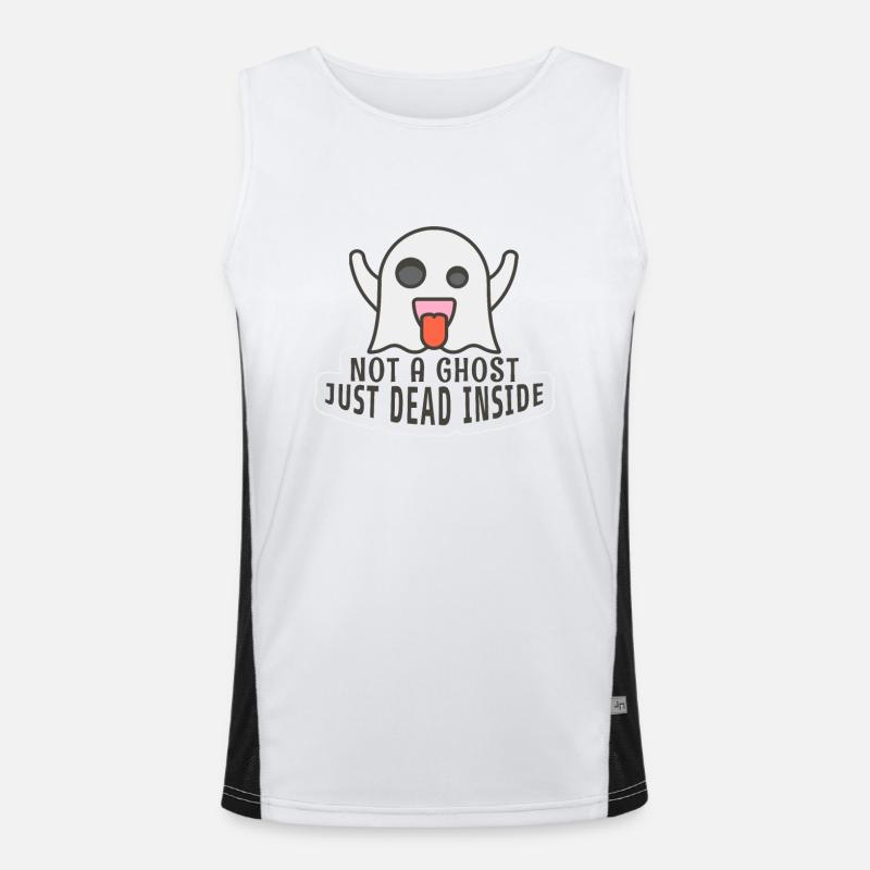 Not a Ghost Just Dead Inside !! Men's Functional Contrast Tank Top 