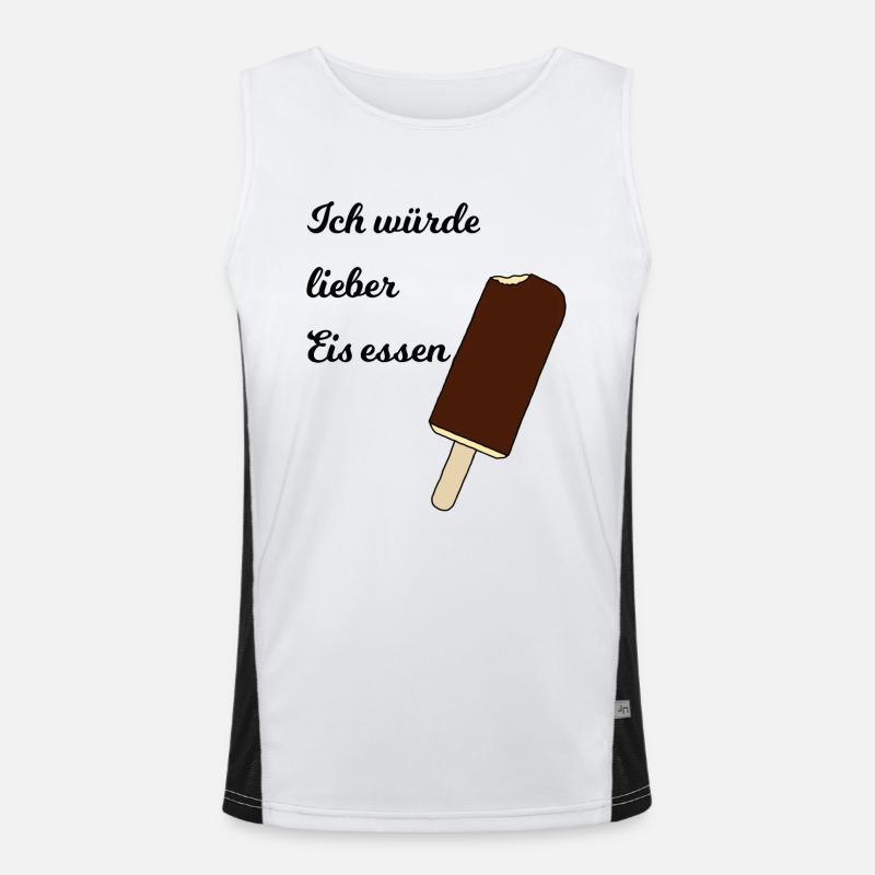 Eis Funktionelles Kontrast-Tank Top für Männer 
