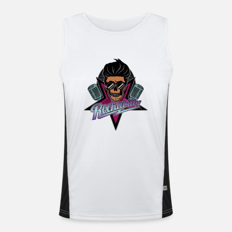 Rockabilly Forever Men's Functional Contrast Tank Top 