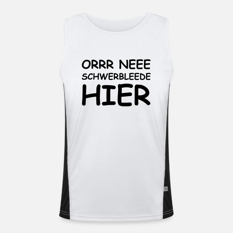 dicton drôle Ossi Saxon dialecte Débardeur respirant contrasté Homme 