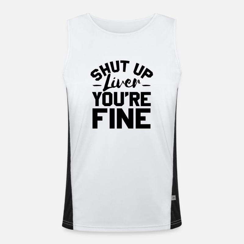 Sei Leise Leber, dir geht es gut Funktionelles Kontrast-Tank Top für Männer 
