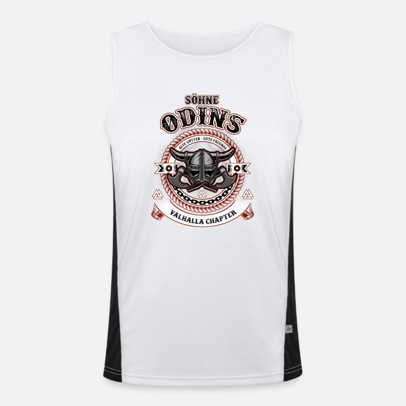 Odin Thor Vikings Wikinger Geschenk Germane Funktionelles Kontrast-Tank Top für Männer 