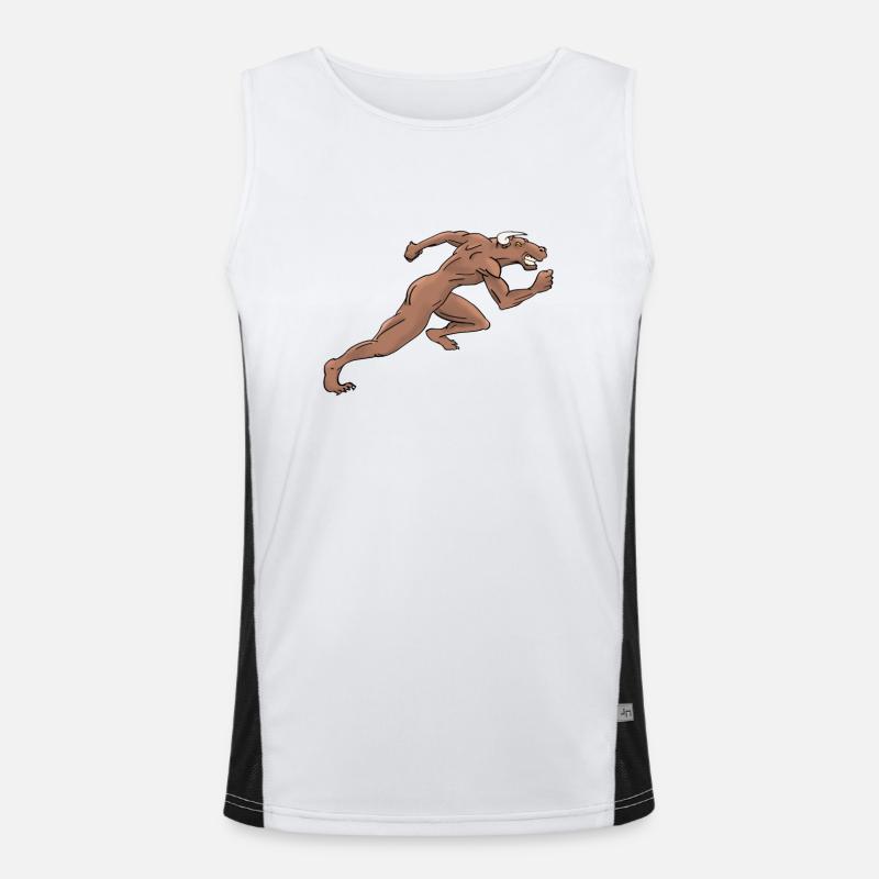 Sprinter coureur de course à pied jogging sport taureau Débardeur respirant contrasté Homme 