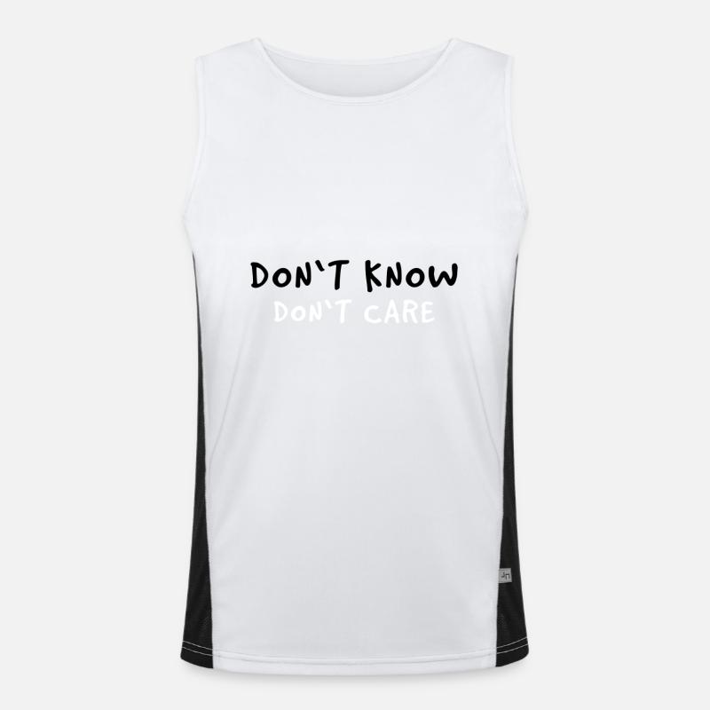Funny saying Men's Functional Contrast Tank Top 