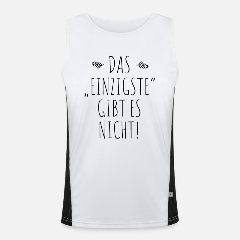 Das Einzigste Gibt Es Nicht Grammatik Germanistik Funktionelles Kontrast-Tank Top für Männer 
