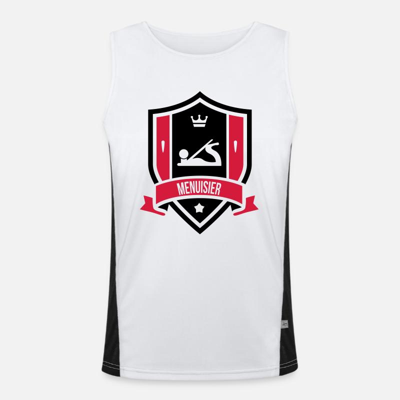 Menuisier / Menuiserie / Bois / Charpentier Men's Functional Contrast Tank Top 