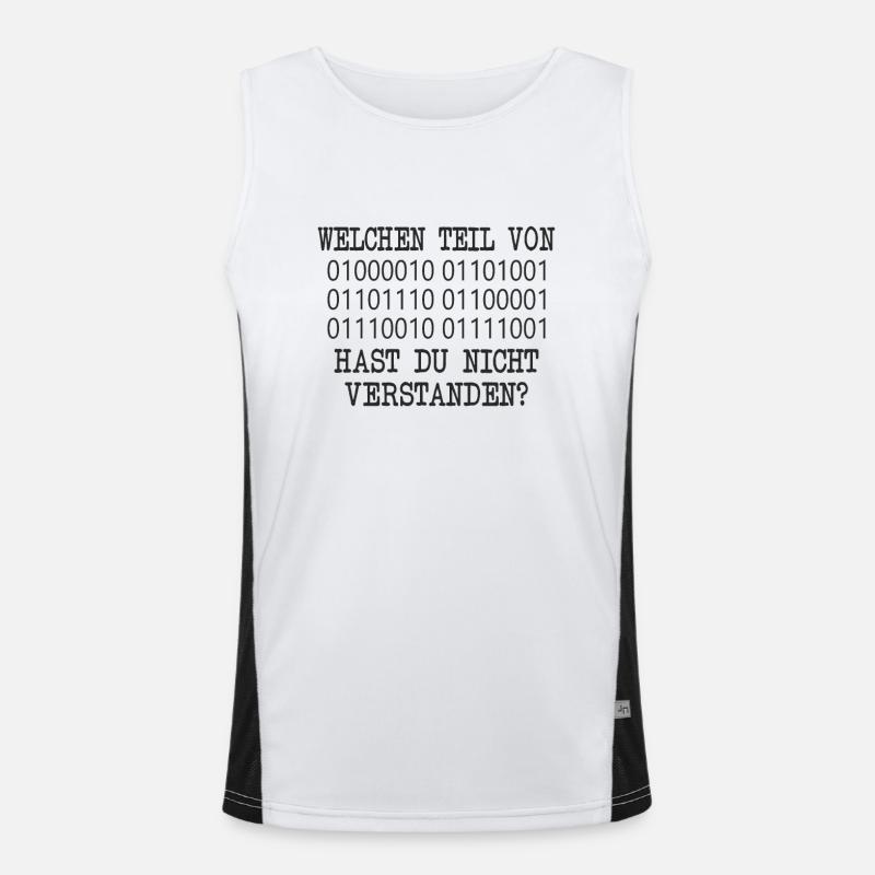 lustige admin Programmierer Linux IT Geschenkidee Funktionelles Kontrast-Tank Top für Männer 