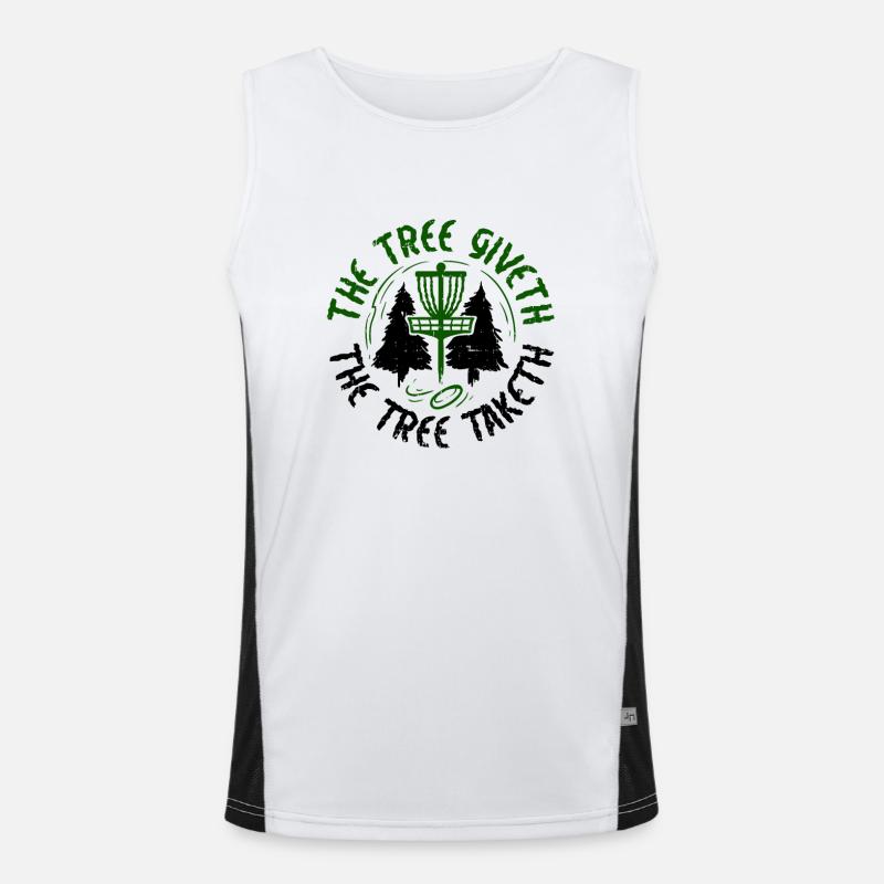 Disc Golf Funktionelles Kontrast-Tank Top für Männer 