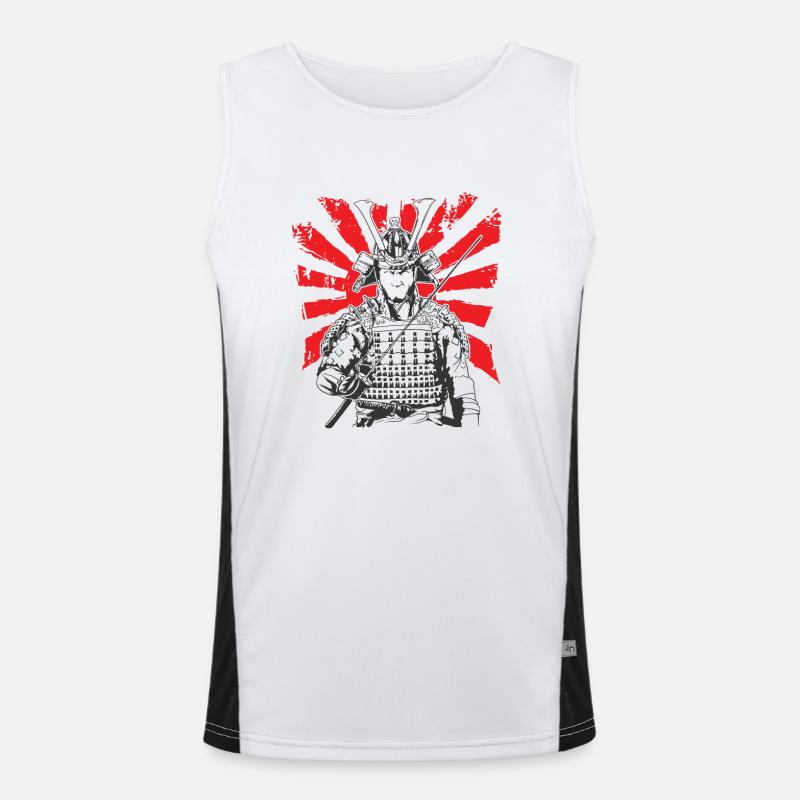 Samouraï épée Samouraï guerrier avec armure Débardeur respirant contrasté Homme 