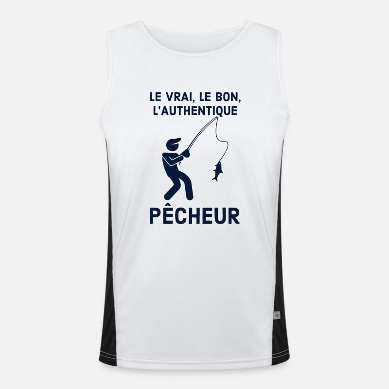 Pêcheur Débardeur respirant contrasté Homme 