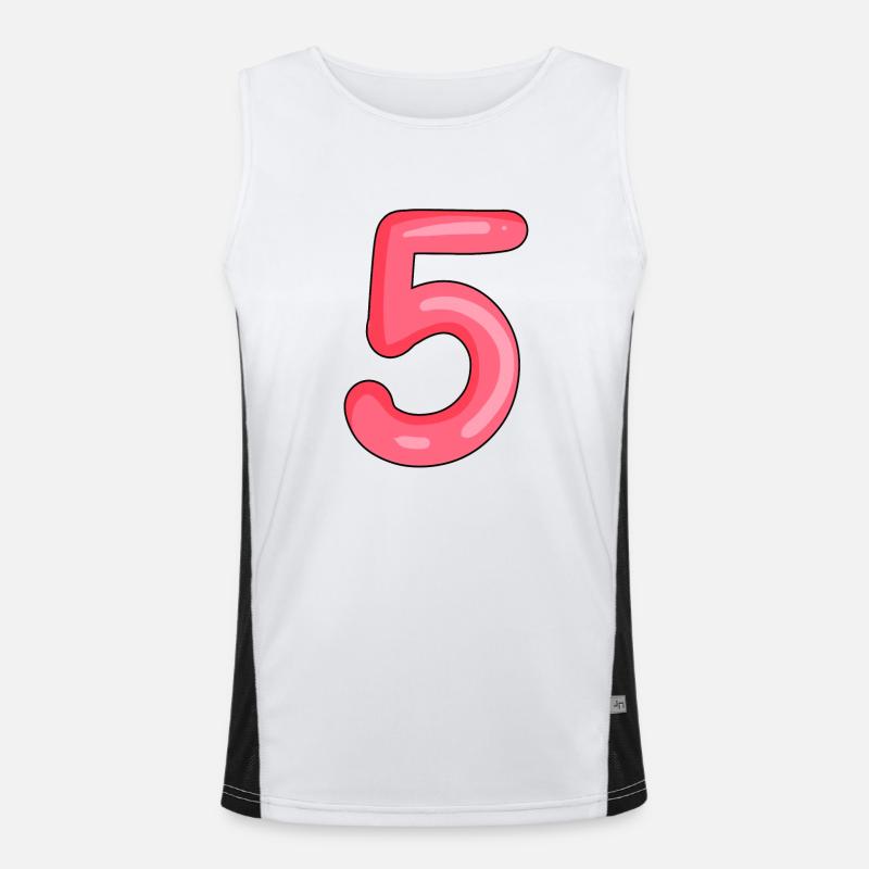 5 Funktionelles Kontrast-Tank Top für Männer 