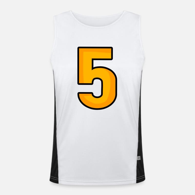 Nummer 5 Funktionelles Kontrast-Tank Top für Männer 