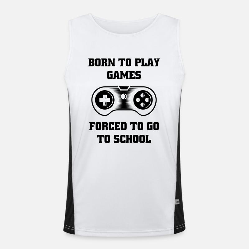 Gaming Console Controller Gaming Gamer Men's Functional Contrast Tank Top 