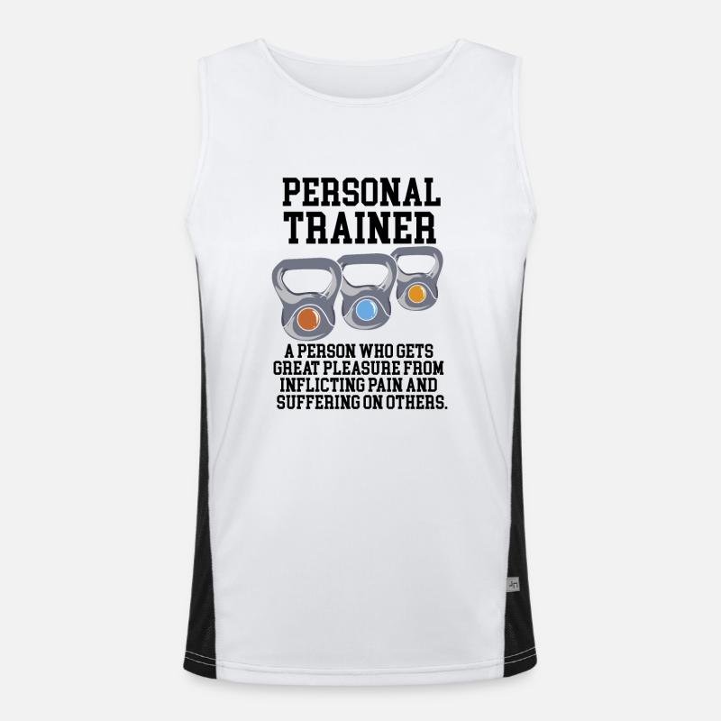 Personaltrainer Definition Funktionelles Kontrast-Tank Top für Männer 