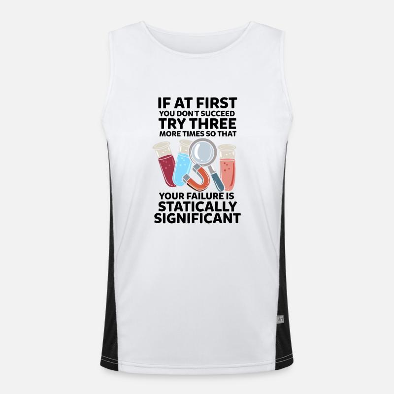 Science Teacher Funny Science Men's Functional Contrast Tank Top 