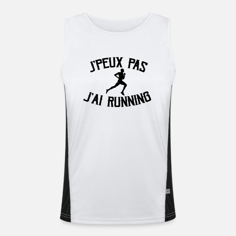 Je Peux Pas J'ai Running Débardeur respirant contrasté Homme 