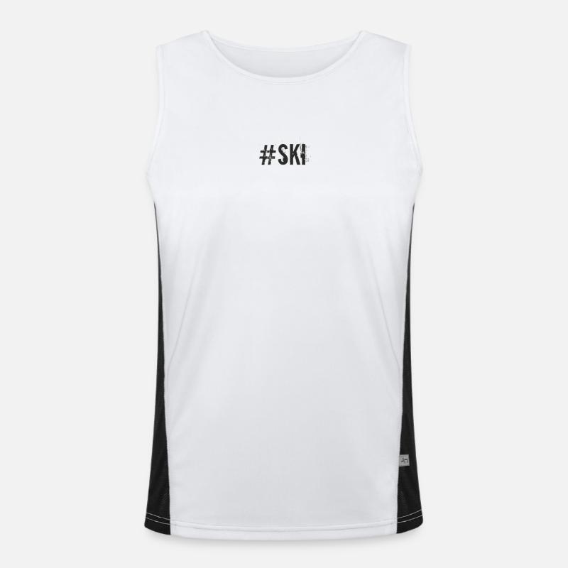 Ski - #ski Funktionelles Kontrast-Tank Top für Männer 