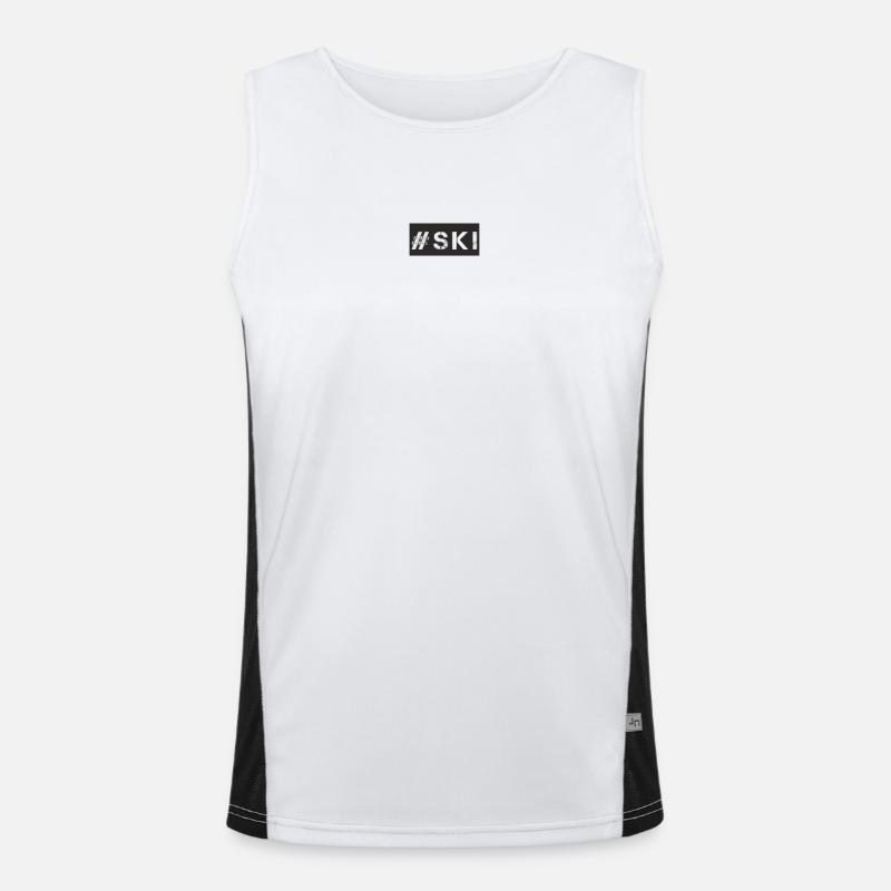 Ski - #ski Funktionelles Kontrast-Tank Top für Männer 