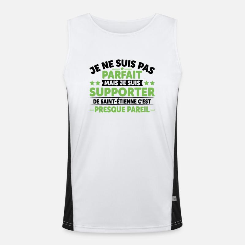 Supporter De Saint Étienne Débardeur respirant contrasté Homme 