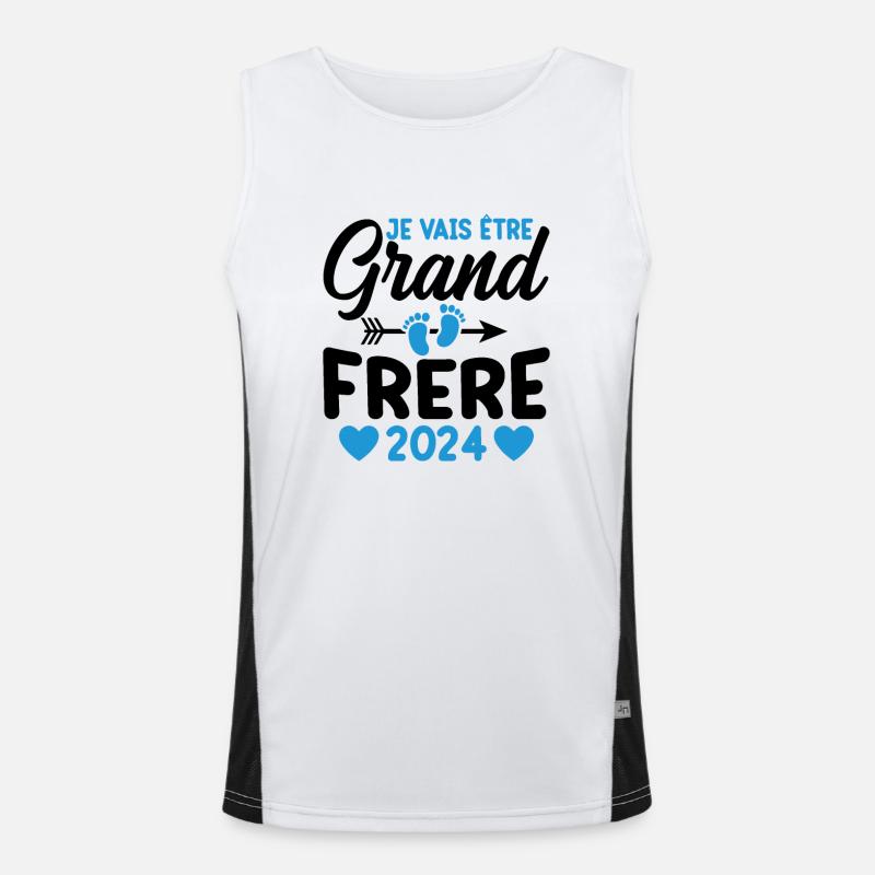 Ich werde 2024 der große Bruder sein Funktionelles Kontrast-Tank Top für Männer 