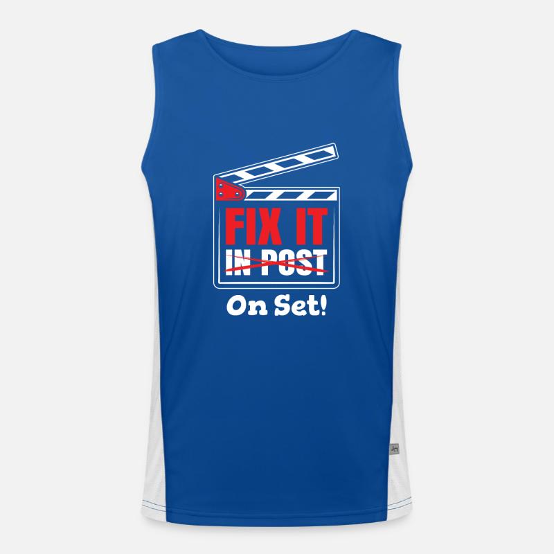 Fix it on set! For filmmakers Men's Functional Contrast Tank Top 