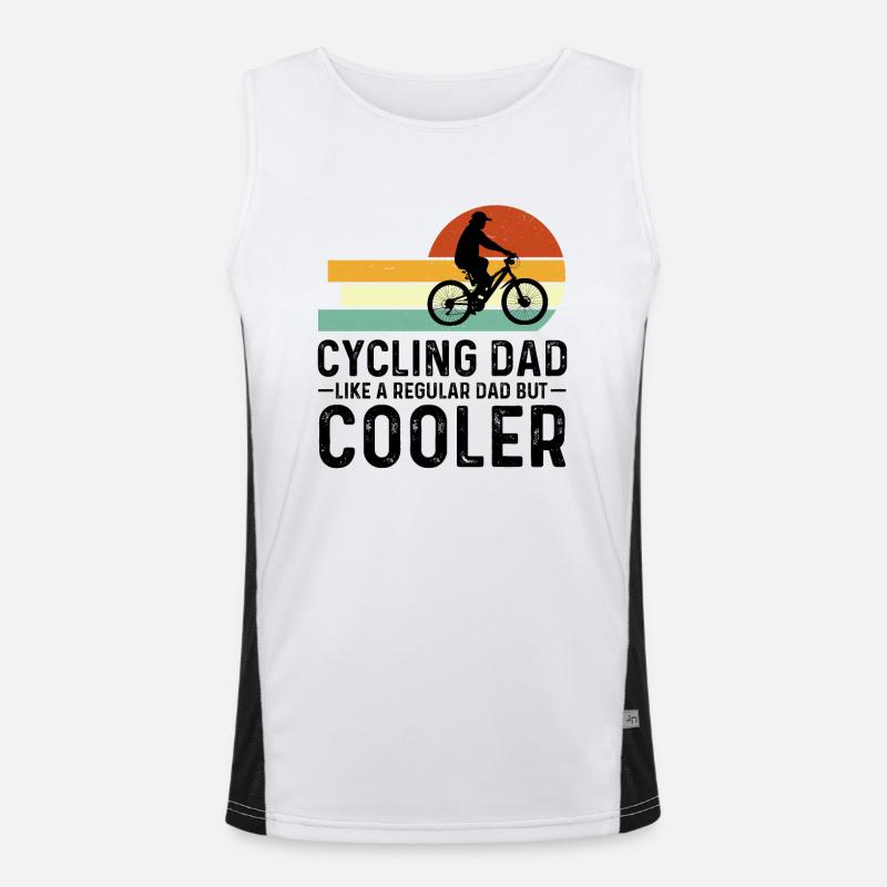 Ich bin ein Radsport-Vater... Funktionelles Kontrast-Tank Top für Männer 