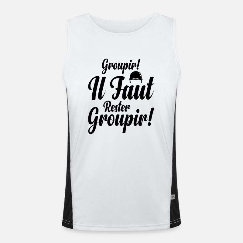 Groupir If Faut Rester Groupir Débardeur respirant contrasté Homme 