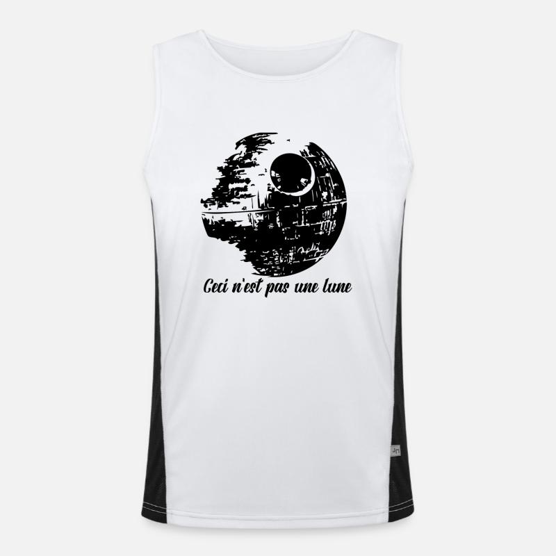 This is Not A Moon French Men's Functional Contrast Tank Top 