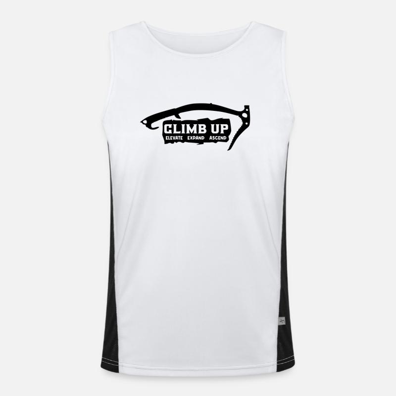 Eiskletterer Eisklettern Sportler Eis Klettern Funktionelles Kontrast-Tank Top für Männer 