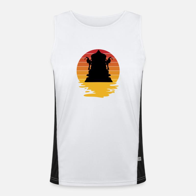 Eiskletterer Eisklettern Sportler Eis Klettern Funktionelles Kontrast-Tank Top für Männer 