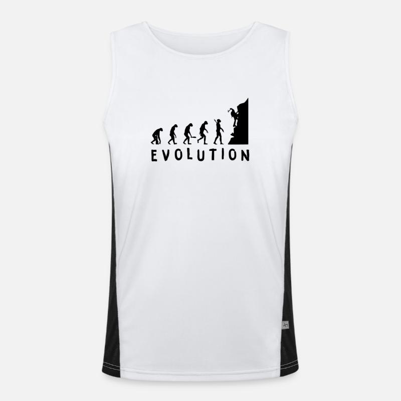 Ice Climbers Ice Climbing Athletes Ice Climbing Men's Functional Contrast Tank Top 