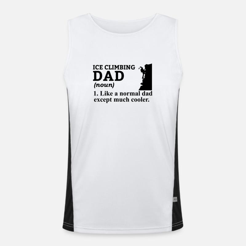 Eiskletterer Eisklettern Sportler Eis Klettern Funktionelles Kontrast-Tank Top für Männer 