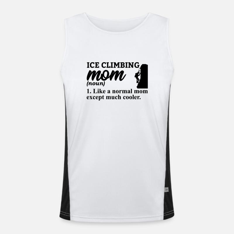 Eiskletterer Eisklettern Sportler Eis Klettern Funktionelles Kontrast-Tank Top für Männer 