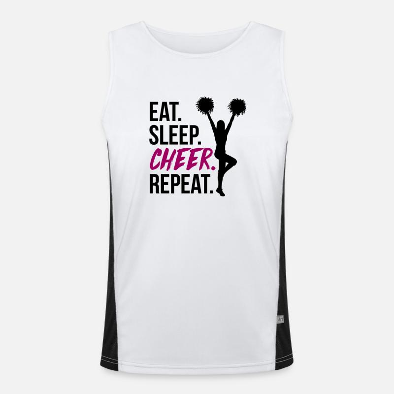 Cheerleading Cheerleader Gift Men's Functional Contrast Tank Top 