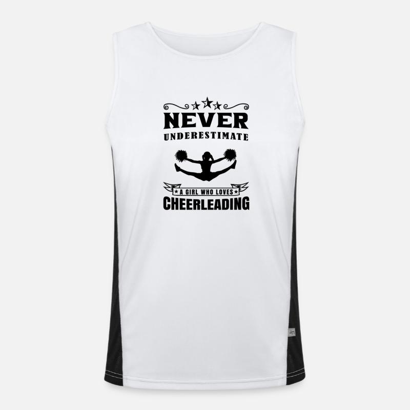 Cheerleading Cheerleader Gift Men's Functional Contrast Tank Top 