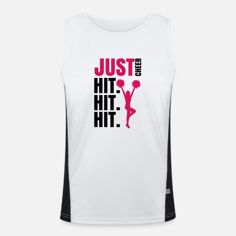 Cheerleading Cheerleader Gift Men's Functional Contrast Tank Top 
