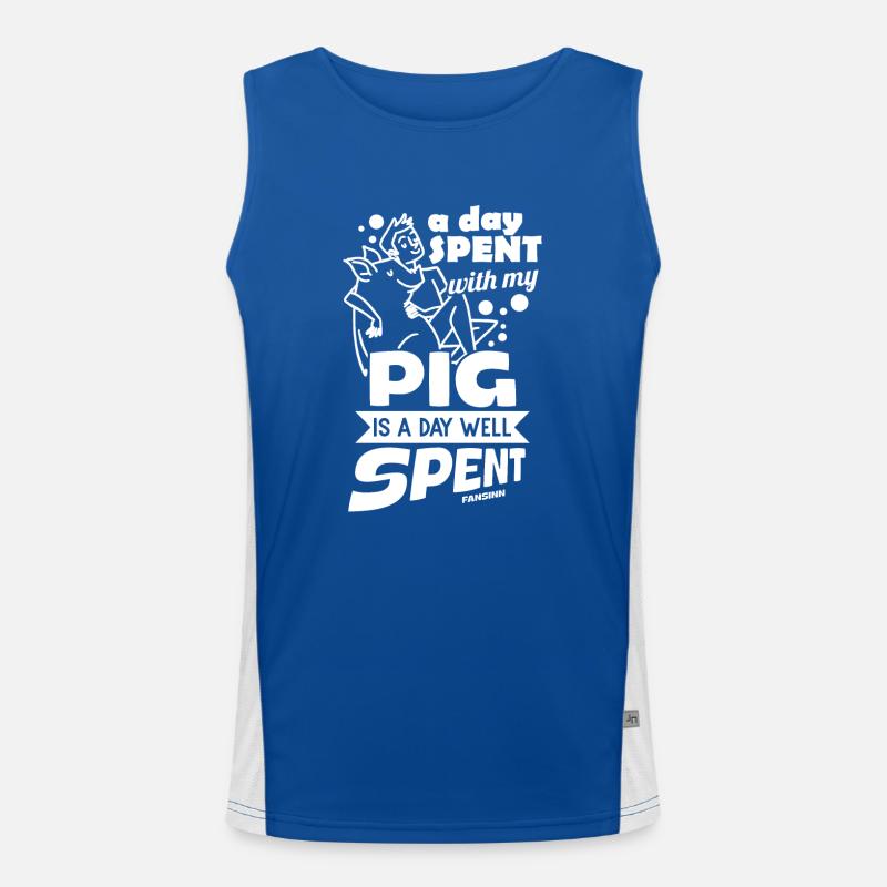 Schwein Funktionelles Kontrast-Tank Top für Männer 