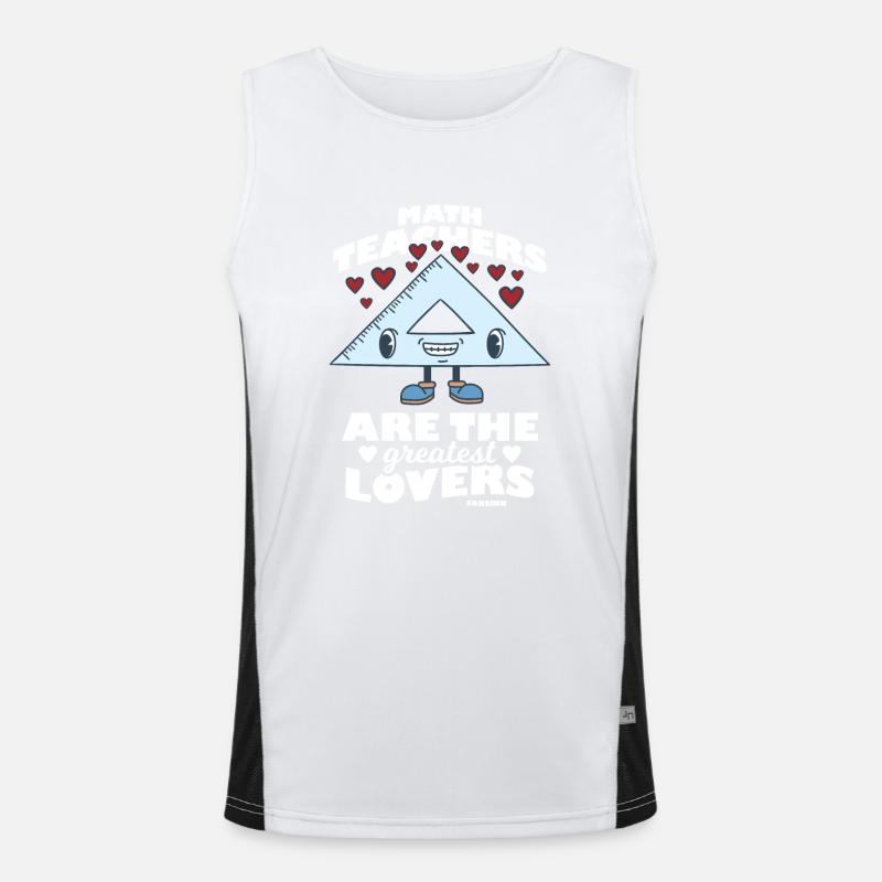 Mathématiques Math Mathématicien Math Professeur Cadeau Débardeur respirant contrasté Homme 