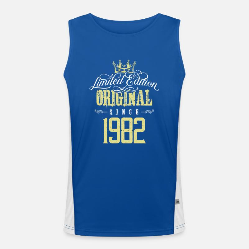 1982 limited edition Funktionelles Kontrast-Tank Top für Männer 