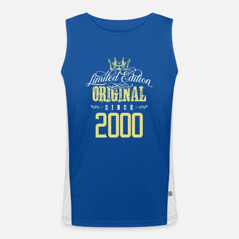 2000 limited edition Funktionelles Kontrast-Tank Top für Männer 