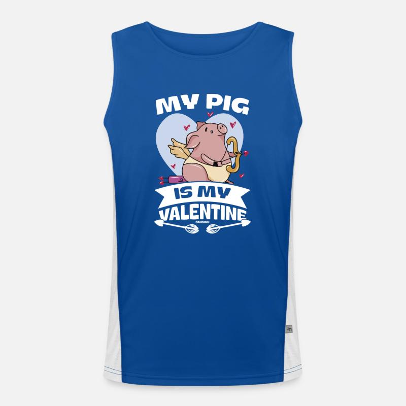 Pig Pig PigLet Sow Pigs Gift Men's Functional Contrast Tank Top 