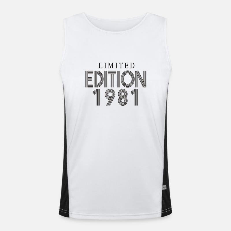 Limited Edition 1981 Funktionelles Kontrast-Tank Top für Männer 