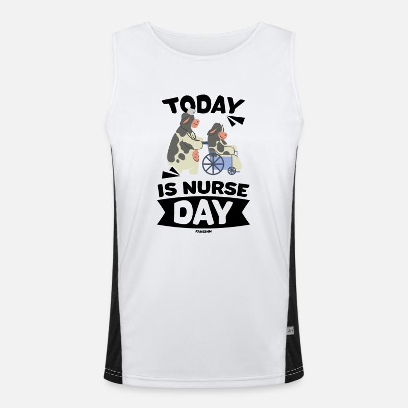 Today Is Nurse Day Men's Functional Contrast Tank Top 