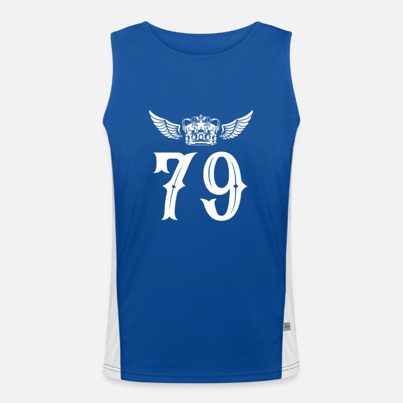 79 Number crown Men's Functional Contrast Tank Top 