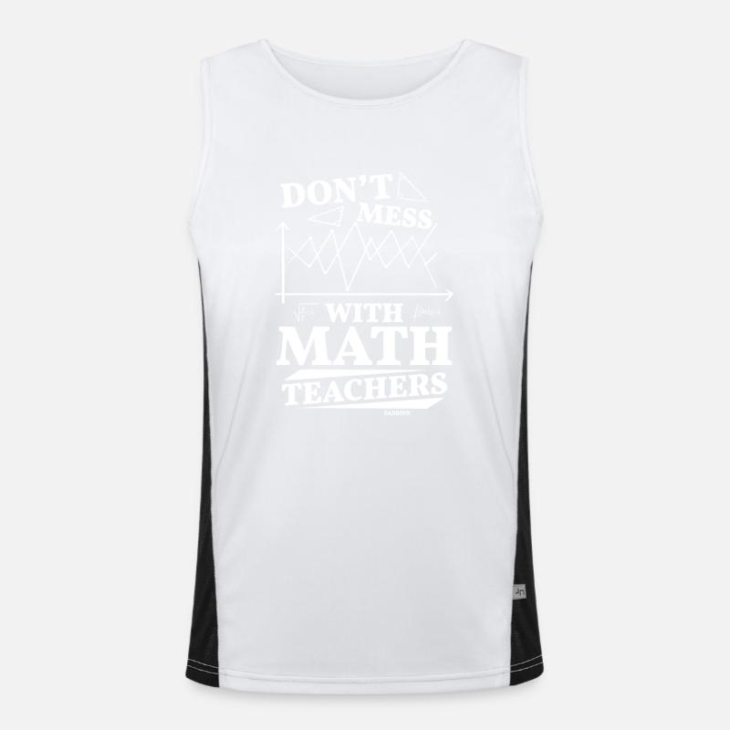 Mathématiques Math Mathématicien Math Professeur Cadeau Débardeur respirant contrasté Homme 