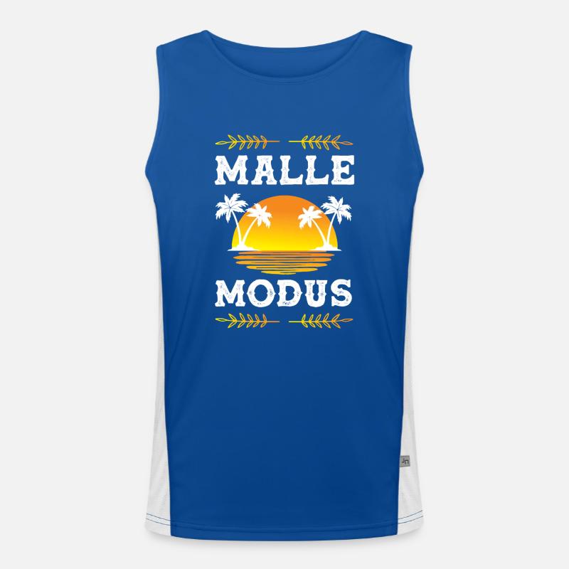 Malle Modus Funktionelles Kontrast-Tank Top für Männer 